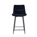 Стул барный SIGNAL CHIC H-2 Velvet Bluvel 19 черный/черный